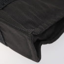 HERMES Her Line PM Tote Bag Canvas Gray Silver Auth BD1768-16