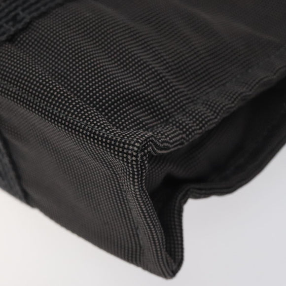 HERMES Her Line PM Tote Bag Canvas Gray Silver Auth BD1768