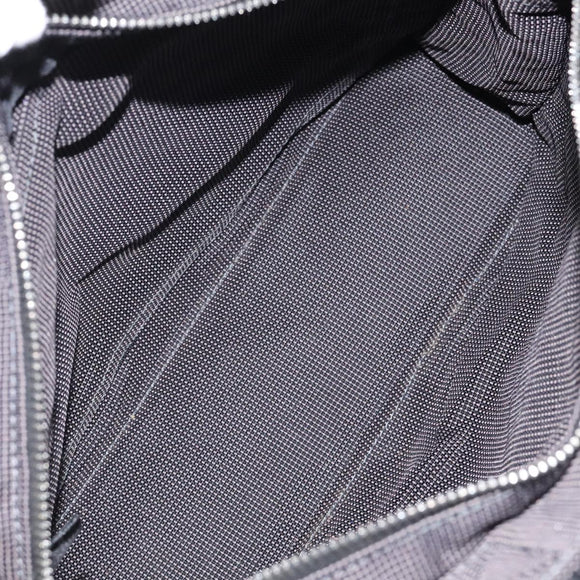 HERMES Her Line PM Tote Bag Canvas Gray Silver Auth BD1768