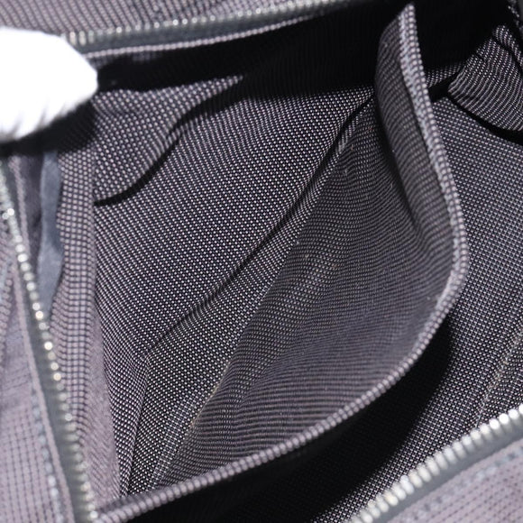 HERMES Her Line PM Tote Bag Canvas Gray Silver Auth BD1768