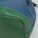 LOUIS VUITTON Epi Noe Shoulder Bag Bicolor Green Blue M44044 LV Auth BD1771-16