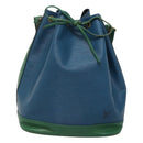 LOUIS VUITTON Epi Noe Shoulder Bag Bicolor Green Blue M44044 LV Auth BD1771-13