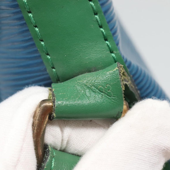 LOUIS VUITTON Epi Noe Shoulder Bag Bicolor Green Blue M44044 LV Auth BD1771