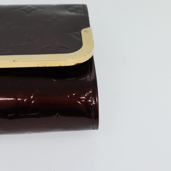 LOUIS VUITTON Monogram Vernis Rossmore PM Bag Amarante M91546 LV Auth BD1774