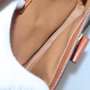 CELINE Macadam Canvas Hand Bag PVC Leather Brown Gold Auth BD1780-10