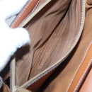 CELINE Macadam Canvas Hand Bag PVC Leather Brown Gold Auth BD1780-11