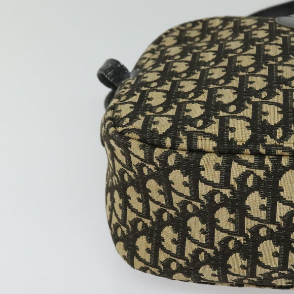 Christian Dior Trotter Canvas Shoulder Bag Black Auth BD1782