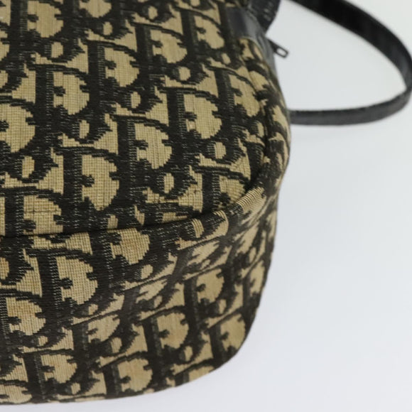 Christian Dior Trotter Canvas Shoulder Bag Black Auth BD1782