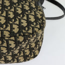 Christian Dior Trotter Canvas Shoulder Bag Black Auth BD1782-16
