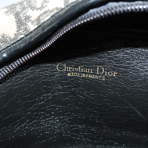 Christian Dior Trotter Canvas Shoulder Bag Black Auth BD1782