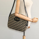 Christian Dior Trotter Canvas Shoulder Bag Black Auth BD1782-19