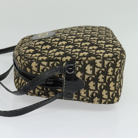 Christian Dior Trotter Canvas Shoulder Bag Black Auth BD1782