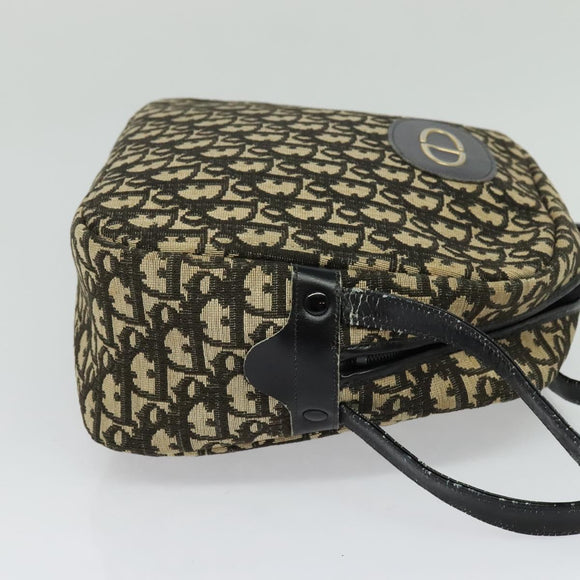 Christian Dior Trotter Canvas Shoulder Bag Black Auth BD1782