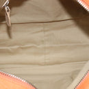 Chloe Paraty Hand Bag Leather 2way Orange Silver Auth BD1784-10