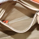 Chloe Paraty Hand Bag Leather 2way Orange Silver Auth BD1784-22
