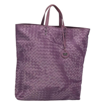BOTTEGA VENETA INTRECCIATO Tote Bag Nylon Purple Auth BD1795