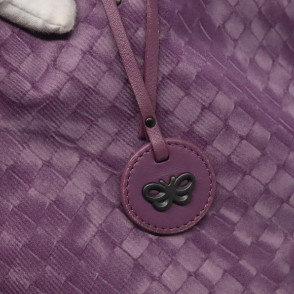BOTTEGA VENETA INTRECCIATO Tote Bag Nylon Purple Auth BD1795