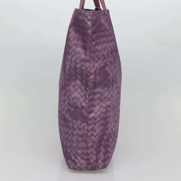 BOTTEGA VENETA INTRECCIATO Tote Bag Nylon Purple Auth BD1795