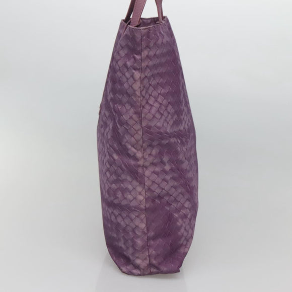 BOTTEGA VENETA INTRECCIATO Tote Bag Nylon Purple Auth BD1795