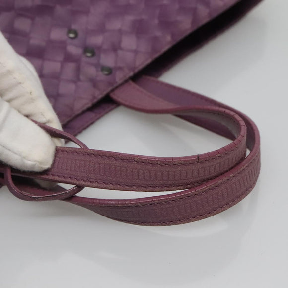BOTTEGA VENETA INTRECCIATO Tote Bag Nylon Purple Auth BD1795