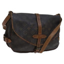 LOUIS VUITTON Monogram Saumur 30 Shoulder Bag M42256 LV Auth BD1799-1