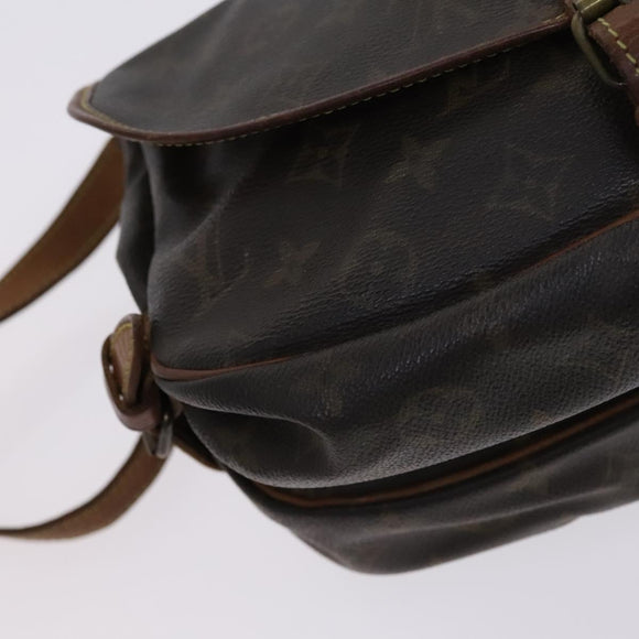 LOUIS VUITTON Monogram Saumur 30 Shoulder Bag M42256 LV Auth BD1799