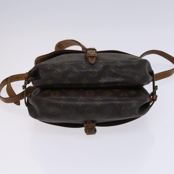 LOUIS VUITTON Monogram Saumur 30 Shoulder Bag M42256 LV Auth BD1799