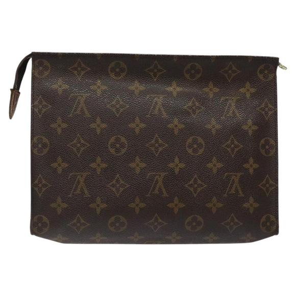 LOUIS VUITTON Monogram Poche Toilette 26 Pouch M47542 LV Auth BD1805