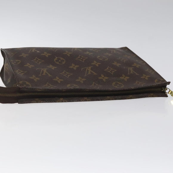 LOUIS VUITTON Monogram Poche Toilette 26 Pouch M47542 LV Auth BD1805