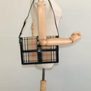 Burberrys Nova Check Shoulder Bag Canvas Beige Gold black Auth BD1811-20