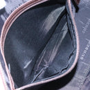 BURBERRY Nova Check Boston Bag Canvas Beige Auth BD1812-19