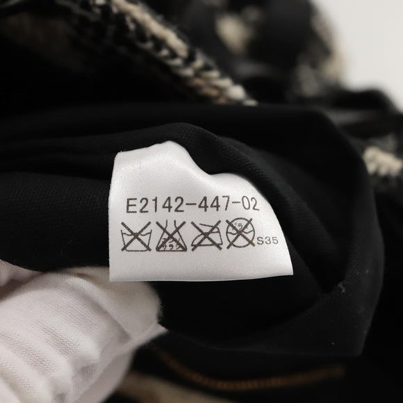 BURBERRY Nova Check Blue Label Tote Bag Wool White Gold Auth BD1813