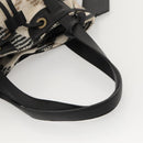 BURBERRY Nova Check Blue Label Tote Bag Wool White Gold Auth BD1813-7