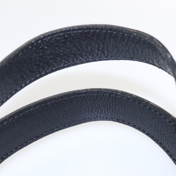 BURBERRY Nova Check Blue Label Tote Bag Wool White Gold Auth BD1813