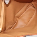 CELINE Macadam Canvas Tote Bag PVC Leather Brown Gold Auth BD1817-22