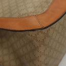 CELINE Macadam Canvas Tote Bag Beige Gold Auth BD1818-8