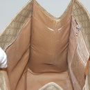 CELINE Macadam Canvas Tote Bag Beige Gold Auth BD1818-19