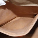 CELINE Macadam Canvas Tote Bag Beige Gold Auth BD1818-21