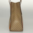CELINE Macadam Canvas Tote Bag Beige Gold Auth BD1818-4