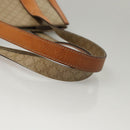 CELINE Macadam Canvas Tote Bag Beige Gold Auth BD1818-7