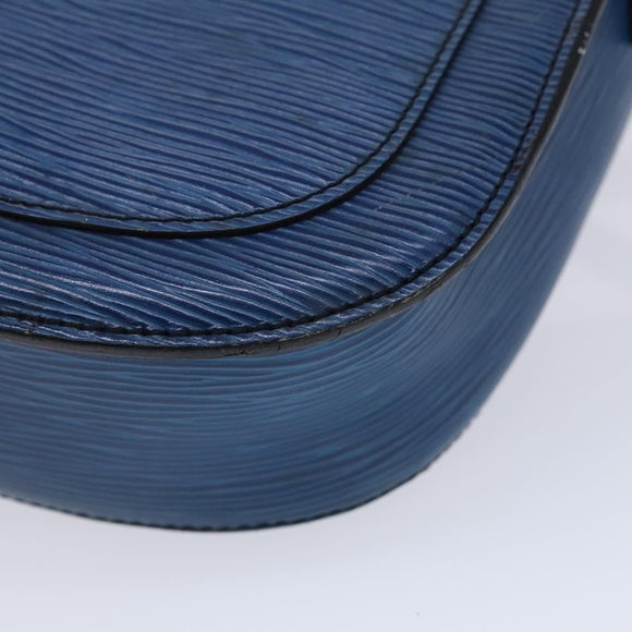 LOUIS VUITTON Epi Saint Cloud GM Shoulder Bag Toledo Blue M52195 LV Auth BD1841