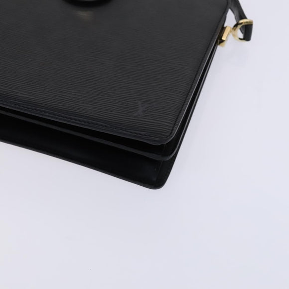 LOUIS VUITTON Epi Capuchin Shoulder Bag Black M52342 LV Auth BD1846