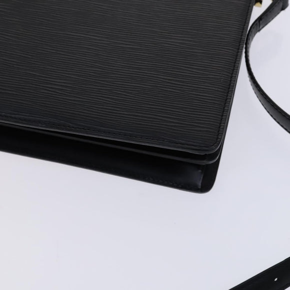 LOUIS VUITTON Epi Capuchin Shoulder Bag Black M52342 LV Auth BD1846