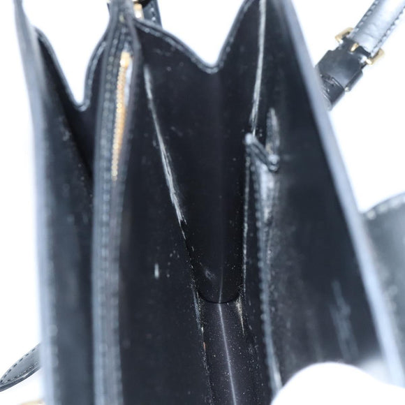LOUIS VUITTON Epi Capuchin Shoulder Bag Black M52342 LV Auth BD1846