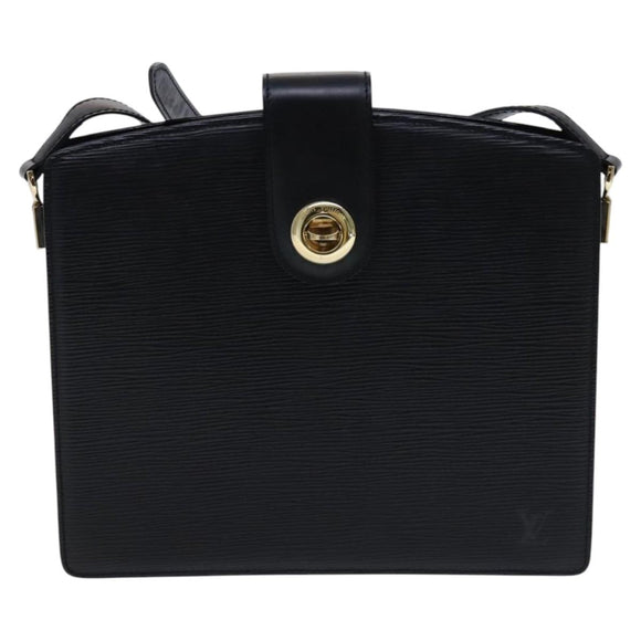 LOUIS VUITTON Epi Capuchin Shoulder Bag Black M52342 LV Auth BD1846