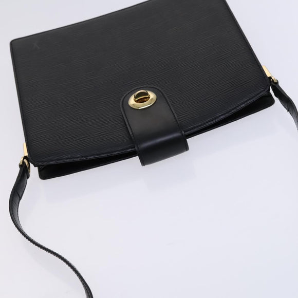 LOUIS VUITTON Epi Capuchin Shoulder Bag Black M52342 LV Auth BD1846