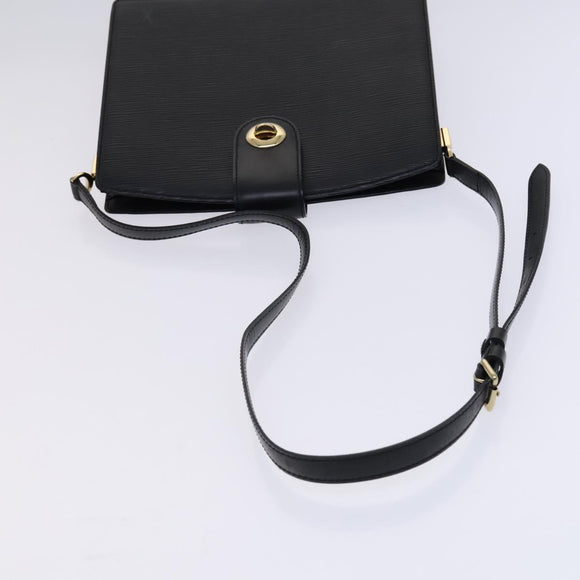 LOUIS VUITTON Epi Capuchin Shoulder Bag Black M52342 LV Auth BD1846
