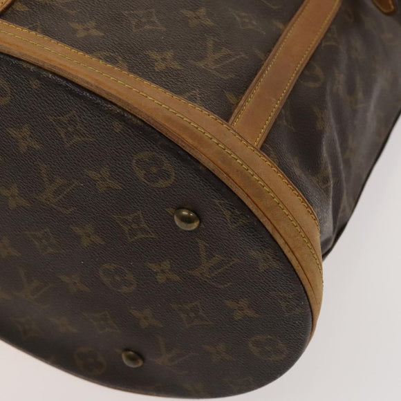 LOUIS VUITTON Monogram Bucket GM Shoulder Bag M42236 LV Auth BD185
