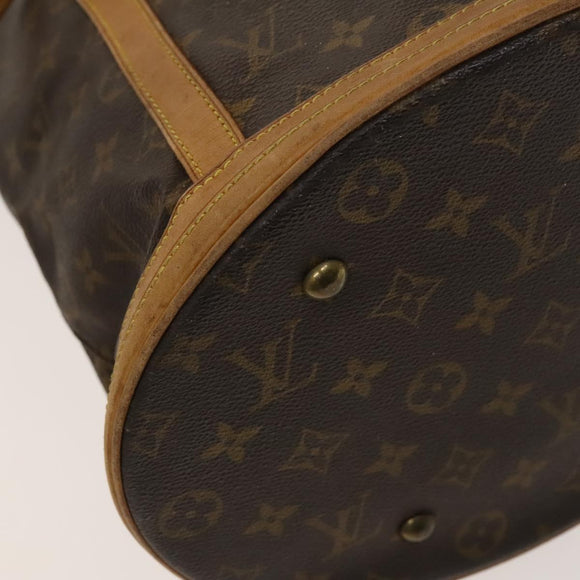 LOUIS VUITTON Monogram Bucket GM Shoulder Bag M42236 LV Auth BD185