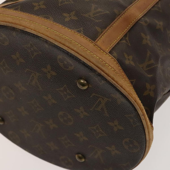 LOUIS VUITTON Monogram Bucket GM Shoulder Bag M42236 LV Auth BD185